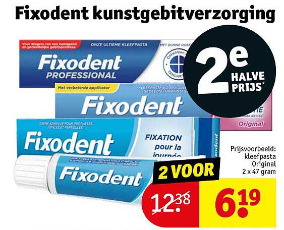 Fixodent kunstgebitverzorging