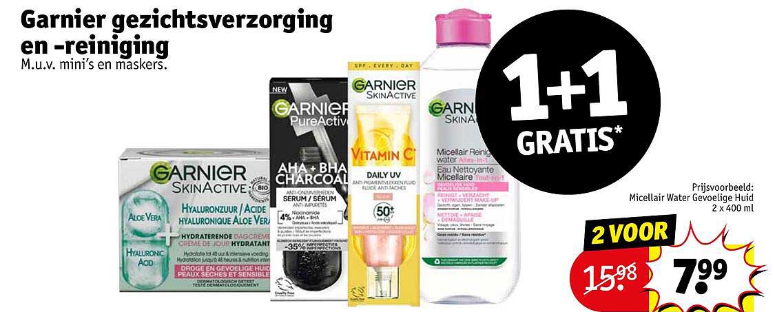 Garnier gezichtsverzorging en -reiniging