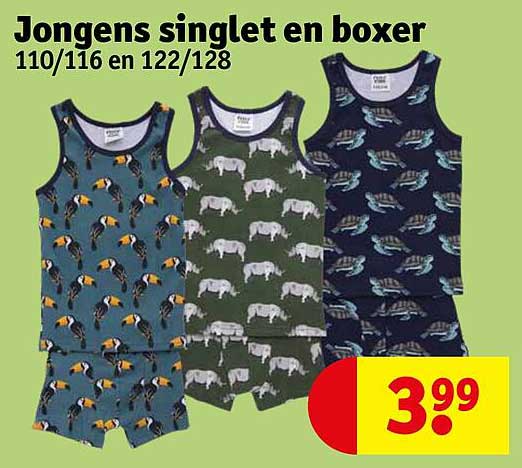 Jongens singlet en boxer