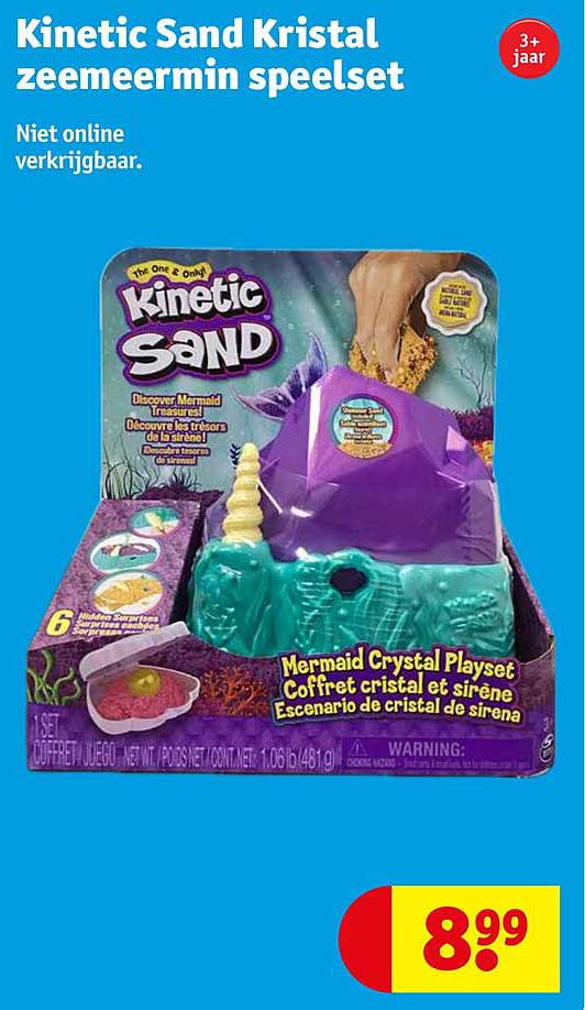 Kinetic Sand Kristal zeemeermin speelset