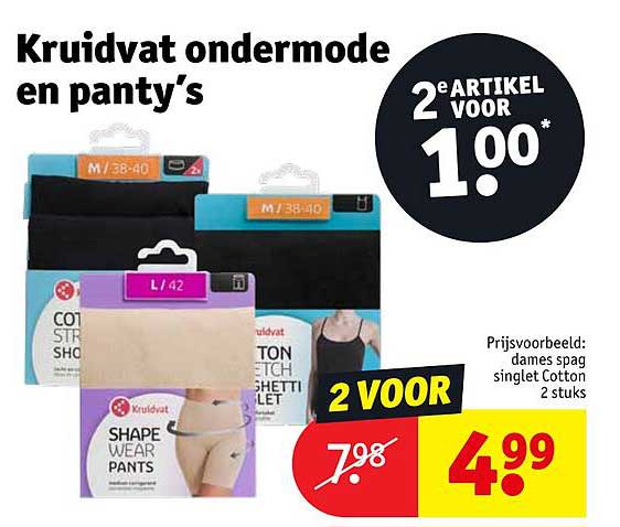 Kruidvat ondermode en panty's