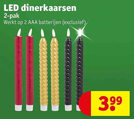 LED dinerkaarsen