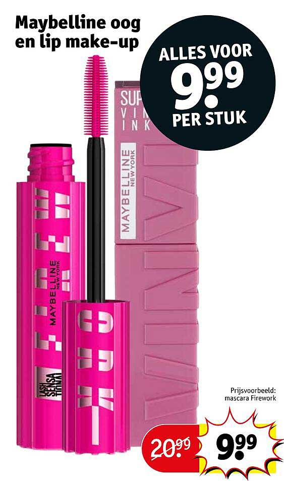 Maybelline oog en lip make-up