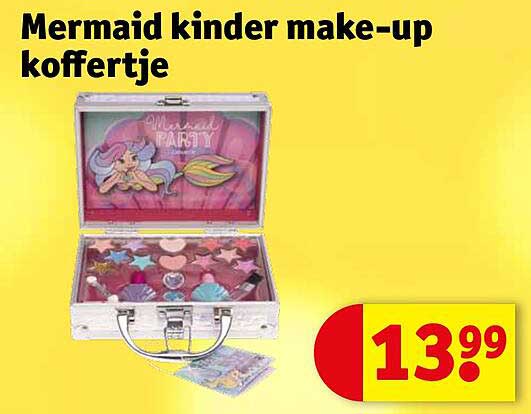 Mermaid kinder make-up koffertje