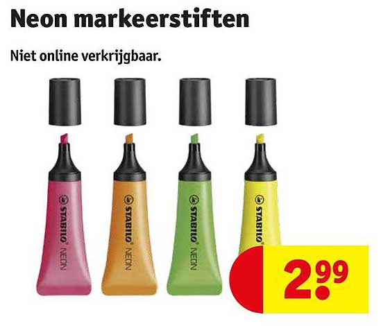 Neon markeerstiften