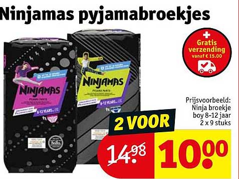 Ninjamas pyjamabroekjes