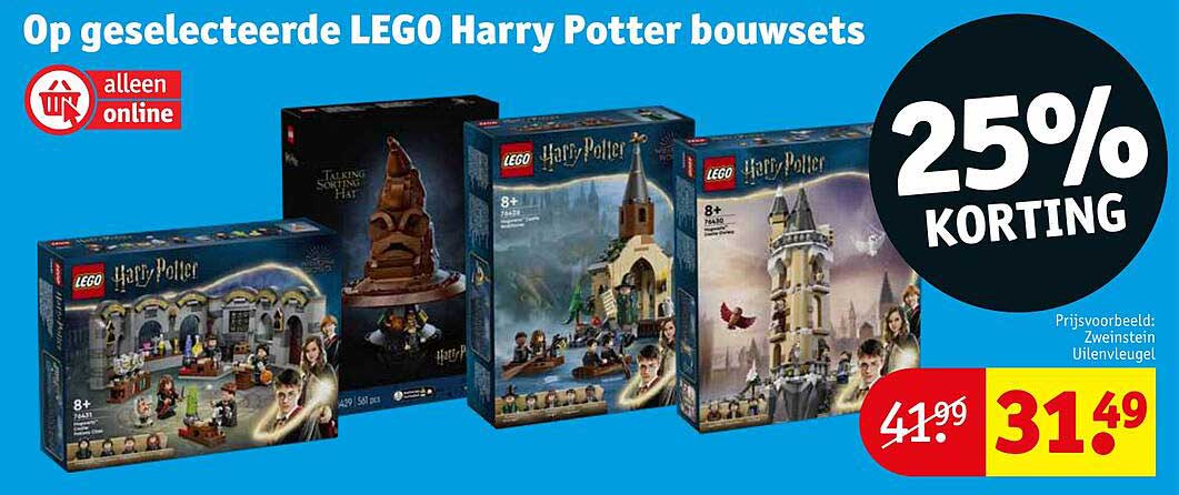 Op geselecteerde LEGO Harry Potter bouwsets