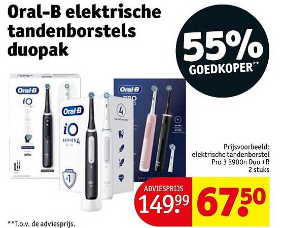 Oral-B elektrische tandenborstels duopak