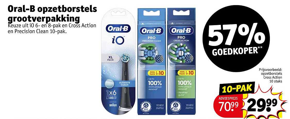 Oral-B opzetborstels grootverpakking