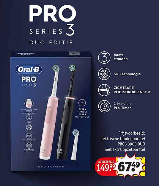 Oral-B PRO 3 SERIES DUO EDITIE