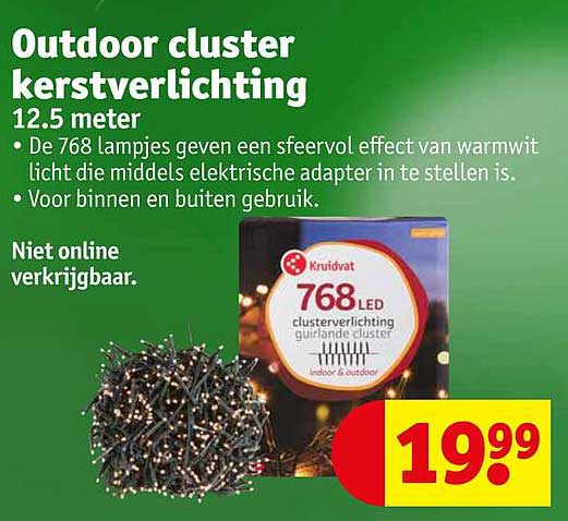 Outdoor cluster kerstverlichting