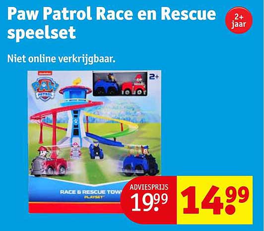 Paw Patrol Race en Rescue speelset