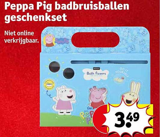 Peppa Pig badbubbelballen geschenkset