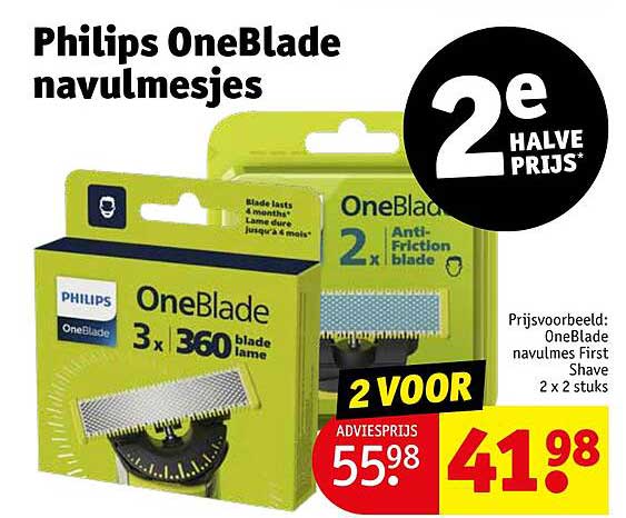 Philips OneBlade navulmesjes