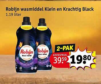 Robijn wasmiddel Klein en Krachtig Black