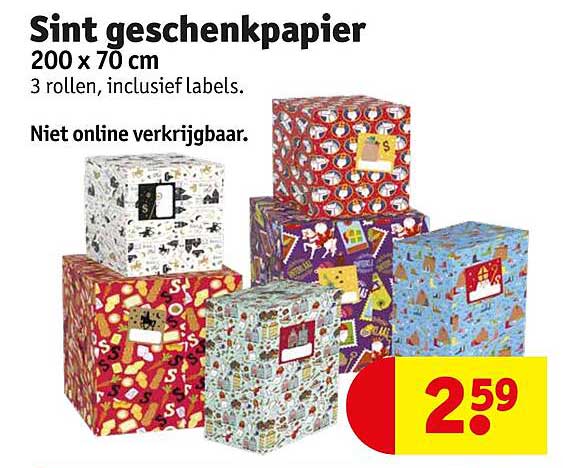 Sint geschenkpapier