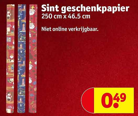 Sint geschenkpapier