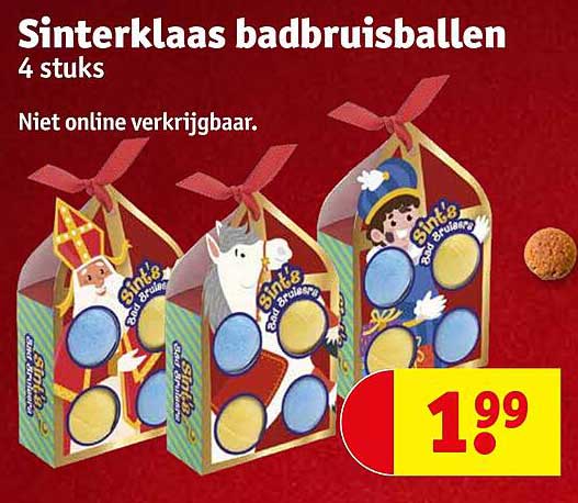 Sinterklaas badbruisballen