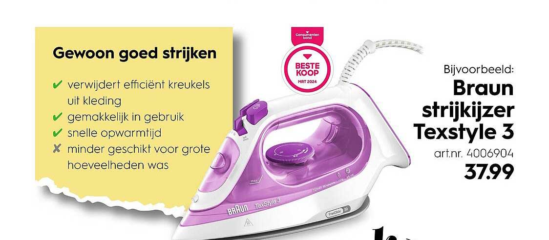 Braun strijkijzer TexStyle 3