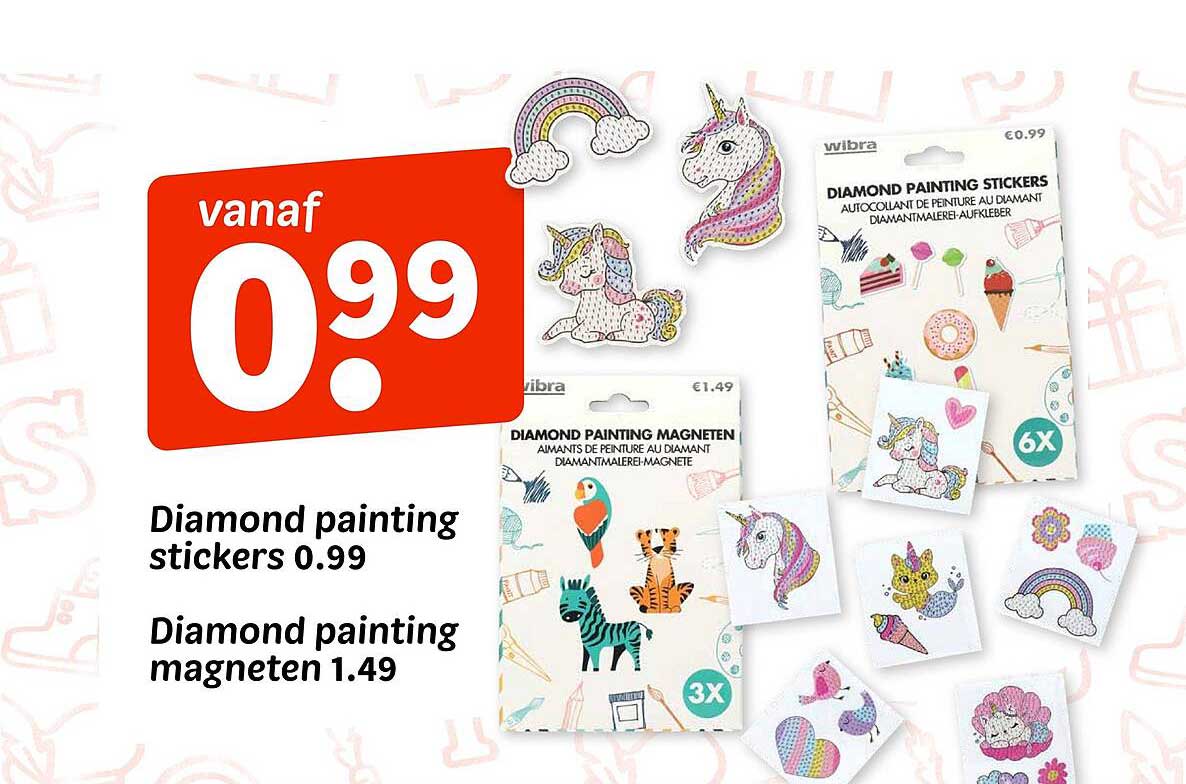 Diamond painting stickers