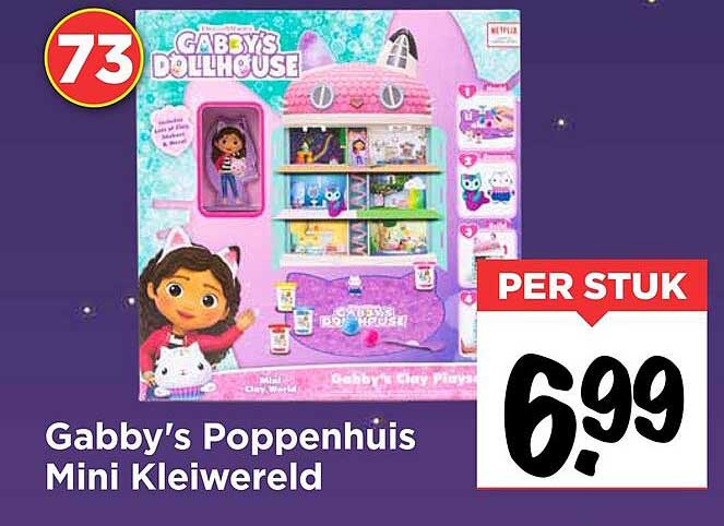 Gabby's Poppenhuis Mini Kleewereld