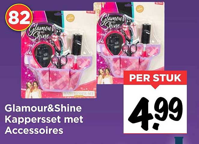 Glamour&Shine Kappersset met Accessoires