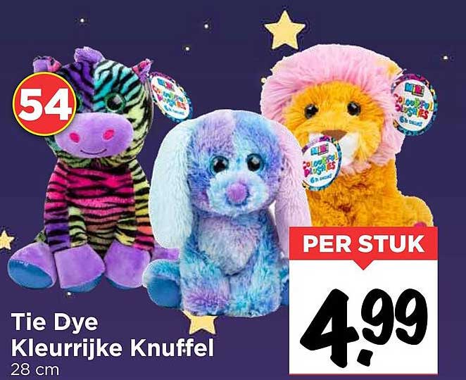 Tie Dye Kleurijke Knuffel