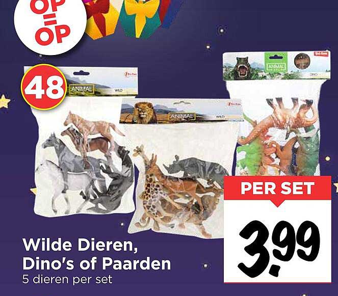 Wilde Dieren, Dino's of Paarden