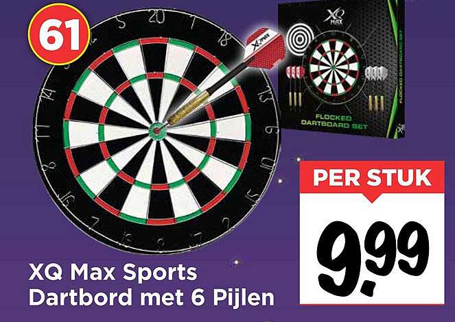 XQ Max Sports Dartbord met 6 Pijlen