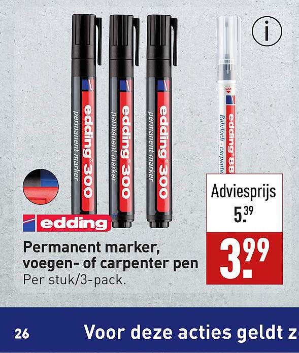 Edding 300 permanent Marker, Farbe: Schwarz (Gebraucht) in Zug für CHF