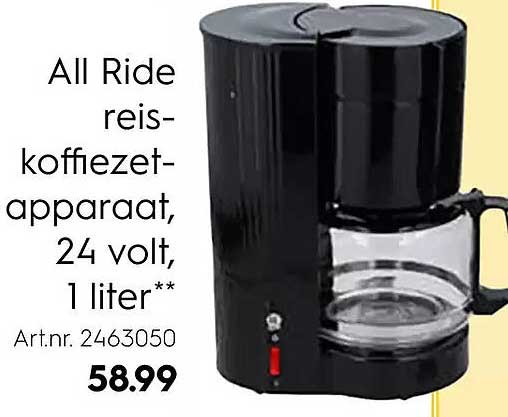 All Ride reis-koffiezet-apparaat