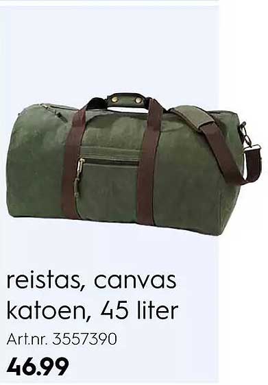 reistas, canvas katoen