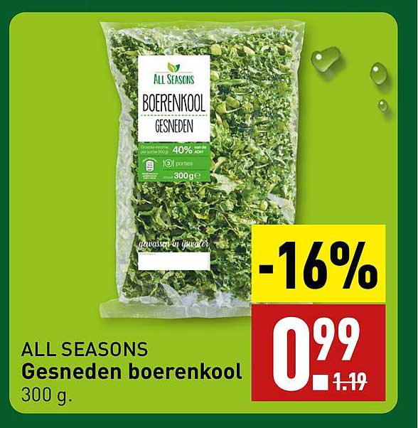 ALL SEASONS Gesneden boerenkool