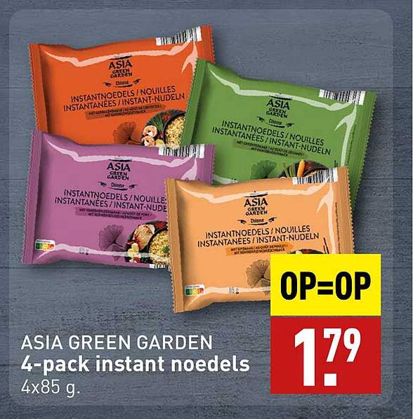 ASIA GREEN GARDEN 4-pack instant noedels