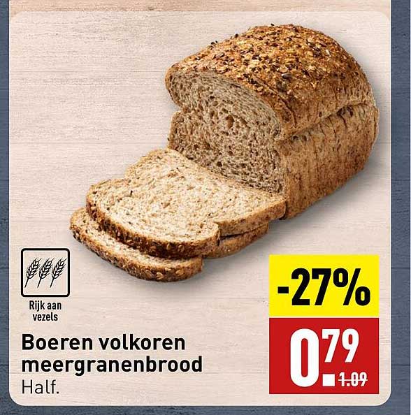 Boeren volkoren meergranenbrood