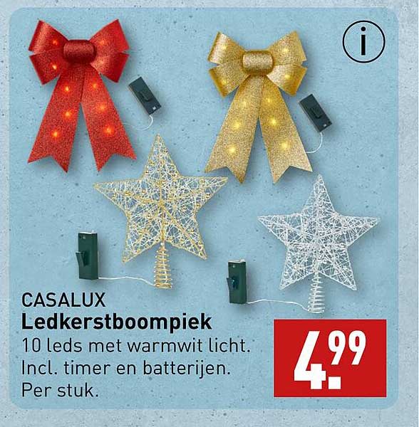 CASALUX Ledkerstboompiek