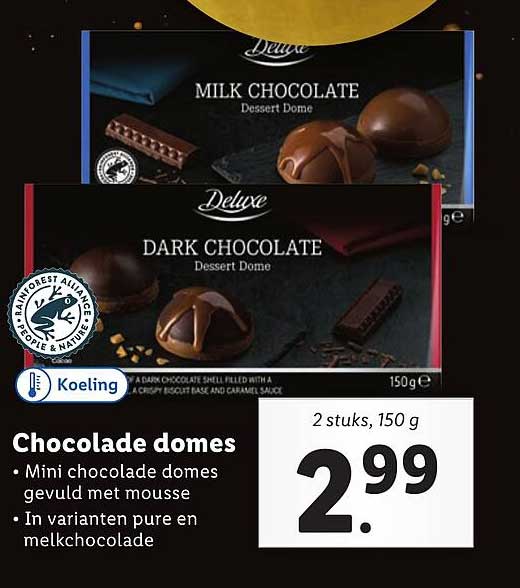 Chocolade domes