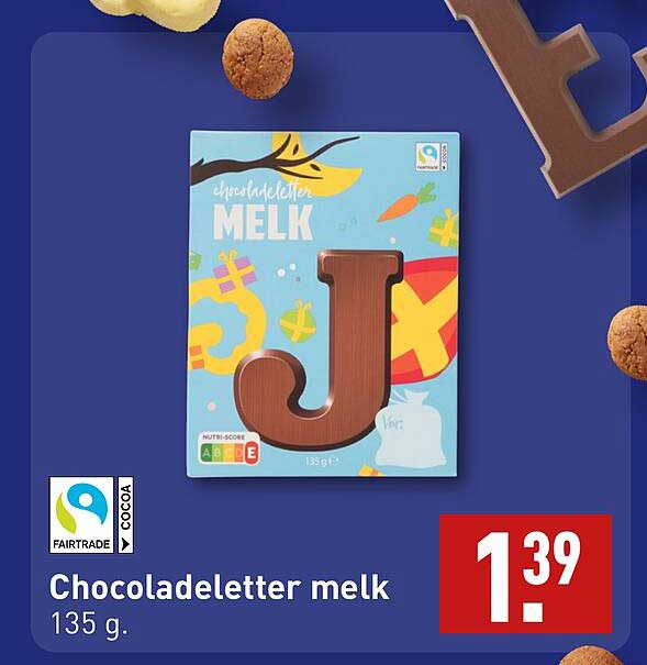 Chocoladeletter melk