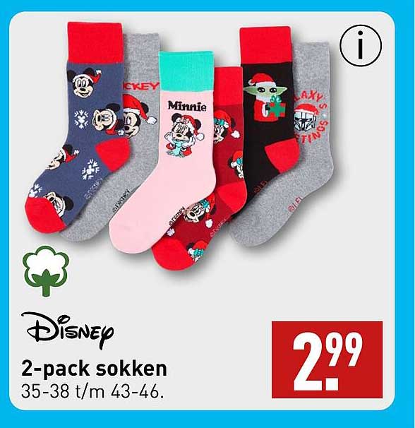 Disney  
2-pack sokken