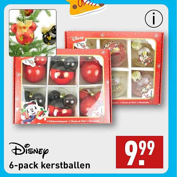 Disney 6-pack kerstballen