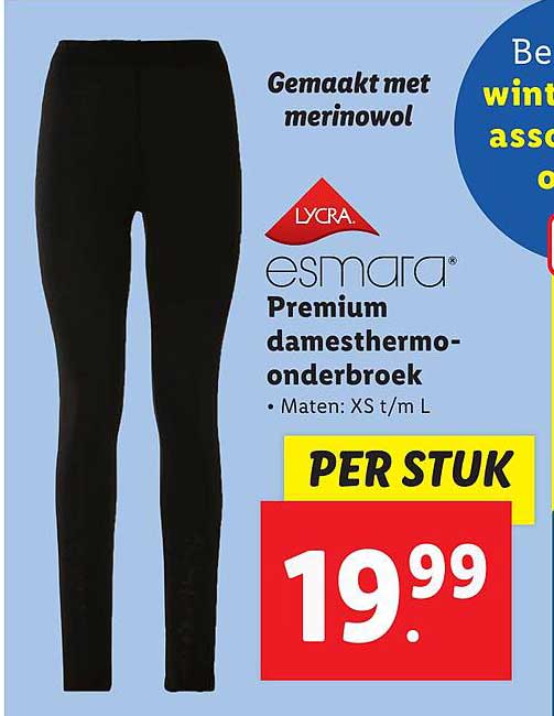 esamara® Premium damesthermo-onderbroek