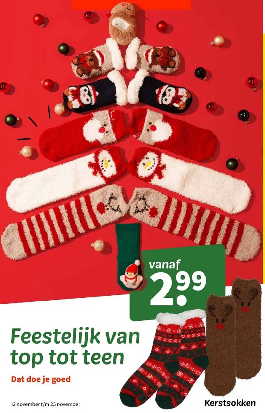 Feestelijk van top tot teen Kerstsokken