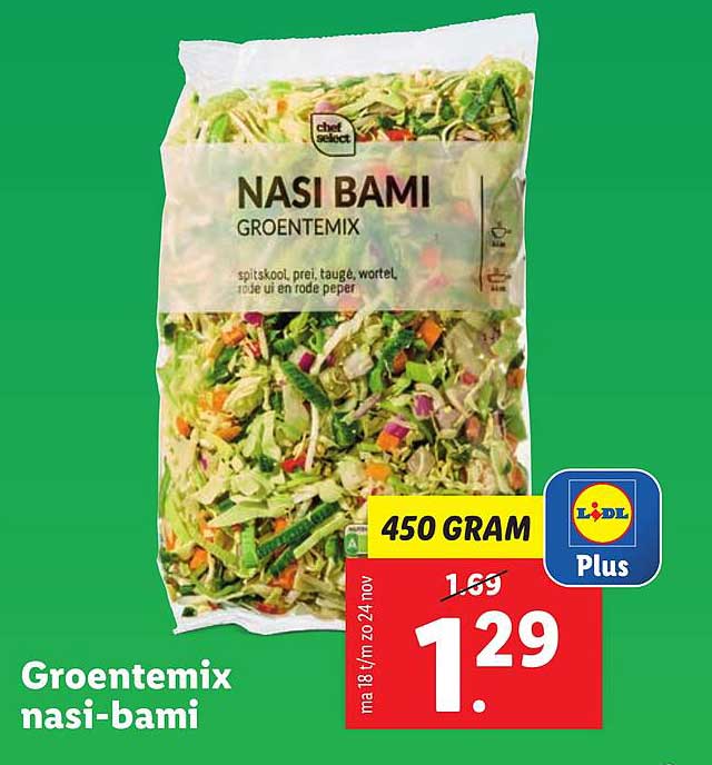 Groentemix nasi-bami