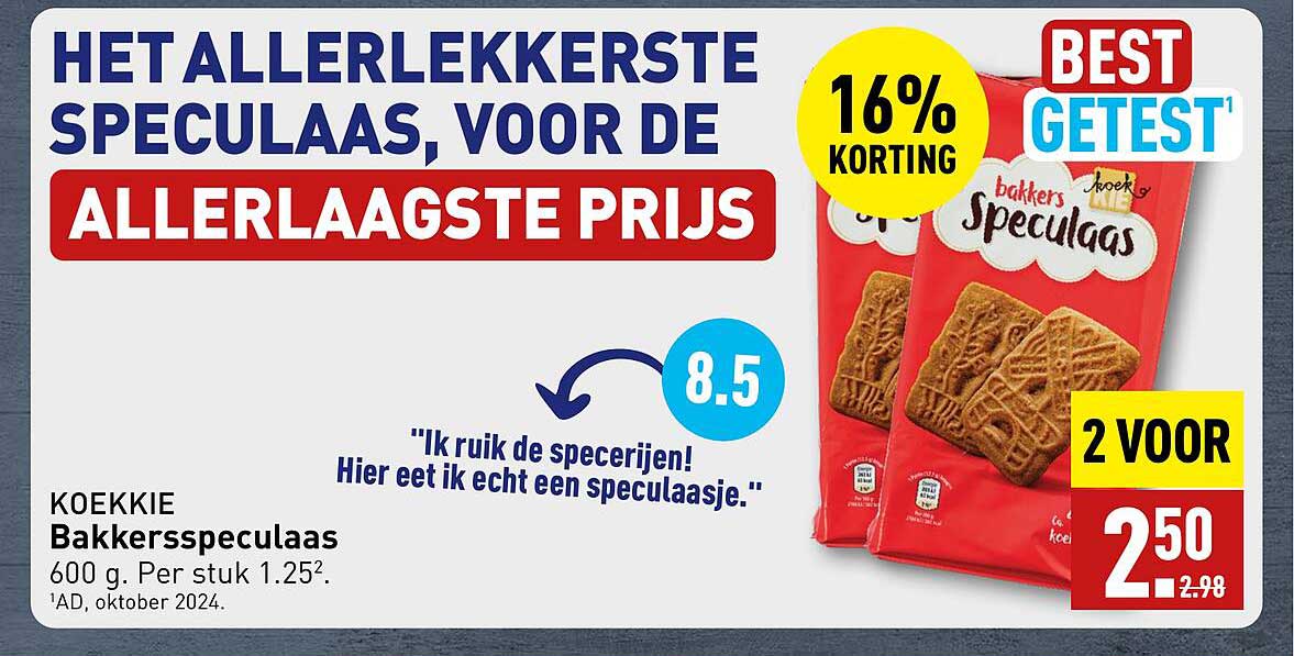 HET ALLERLEKKERSTE SPECULAAS, VOOR DE ALLERLAAGSTE PRIJS