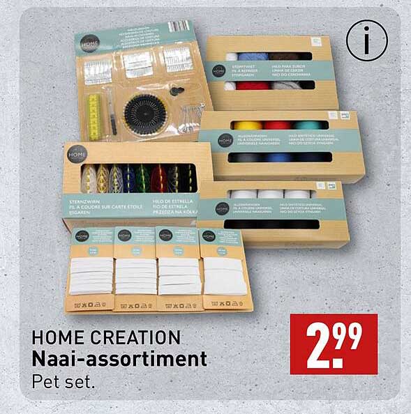 HOME CREATION Naai-assortiment