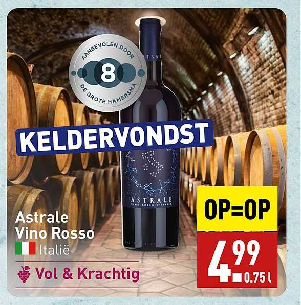 KELDERVONDSTST Astrale Vino Rosso