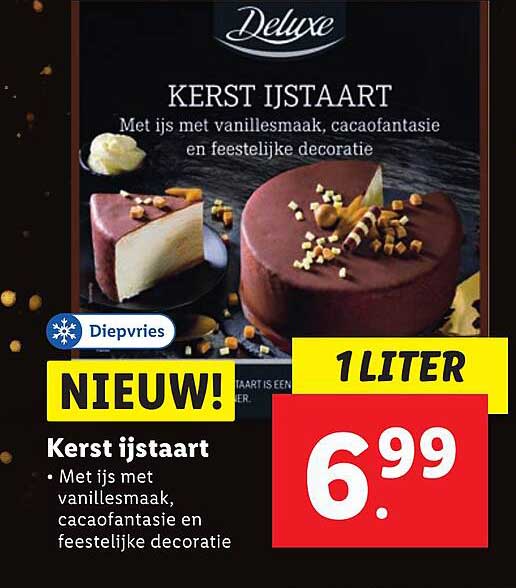 Kerst ijstaart