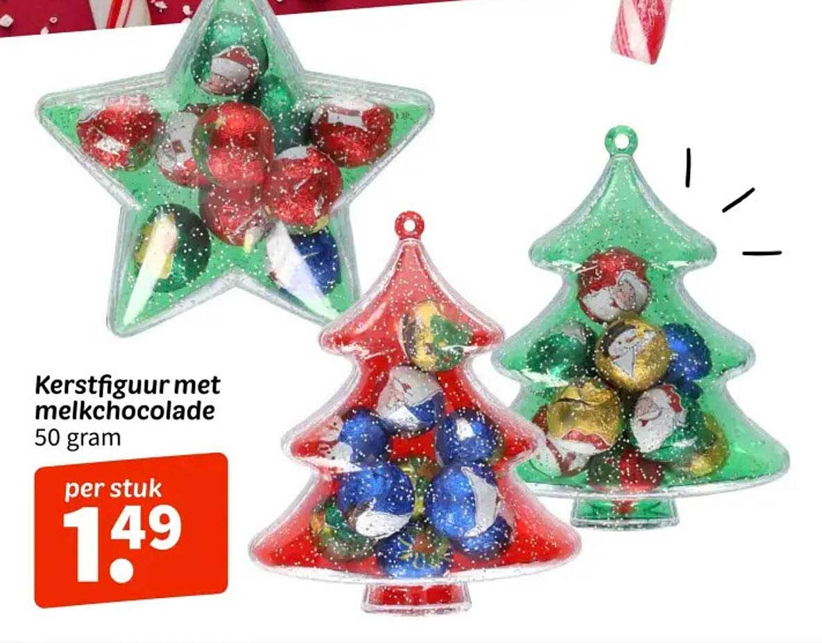 Kerstfiguur met melchocolade