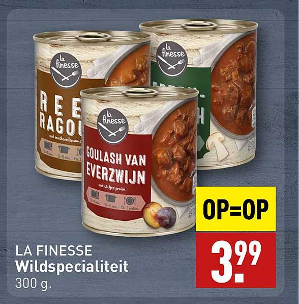 LA FINESSE Wildspecialiteit