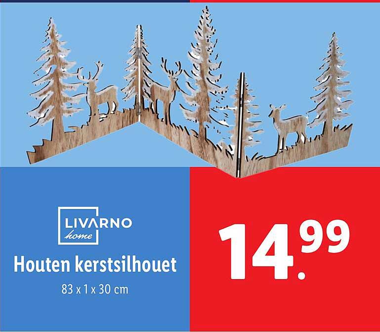 Livarno home Houten kerstsilhouet